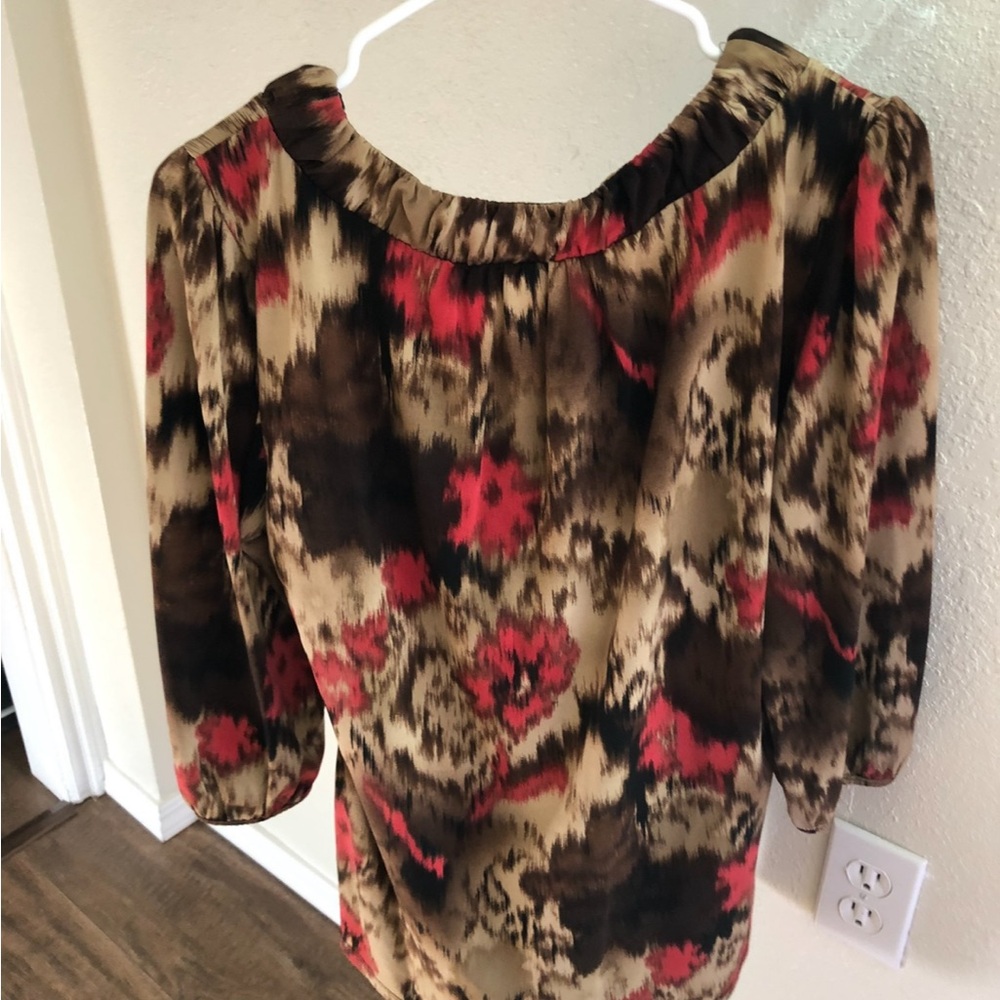 Style & Co Multicolor Patterned Blouse - Picture 4 of 5